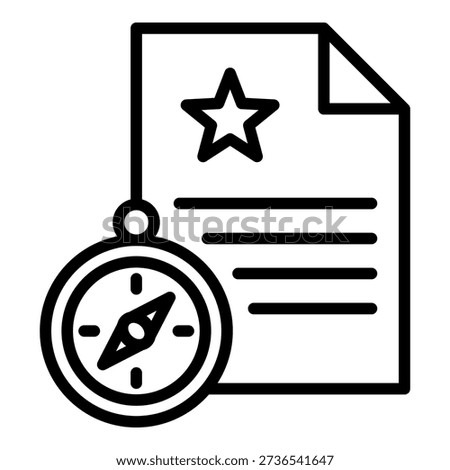 Guiding Principle Icon Element For Design