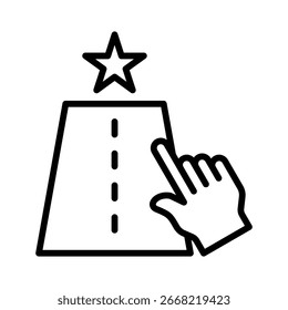 Guiando Elemento de Ícone de Estrela para Design