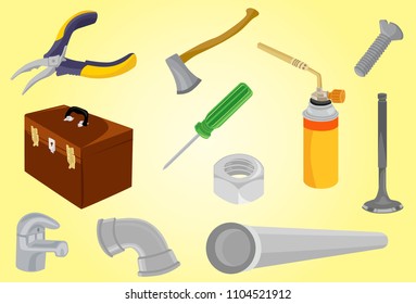 Guild and Tool Box Vector Illustration