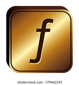guilder currency symbol icon image, vector illustration