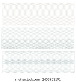 Fondo de Guilloche para certificado, elemento de diseño, Marca de agua. Líneas de seguridad.