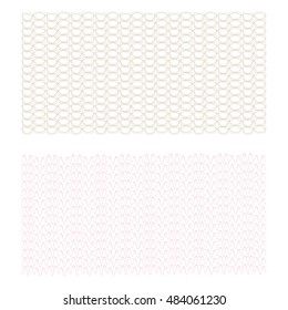 Guilloche Background Pattern For Certificate Vector Illustration,