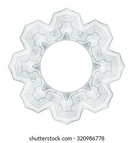 guilloche decorative element for design certificate, diploma and bank note