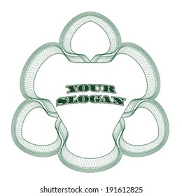 Guilloche elements for certificate or diploma / currency and money design / vector / CMYK color / All lines are easy editable