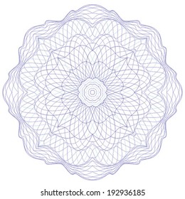 Guilloche elements for certificate, diploma, voucher, currency and money design. / Stock vector / CMYK color / All lines and color are easy editable.