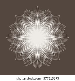 Guilloche elements for certificate, diploma, voucher, currency and money design. Stock vector