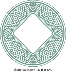 Guilloche elements for design diploma