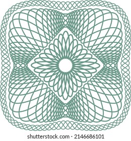 Guilloche elements for design diploma