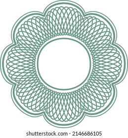 Guilloche elements for design diploma