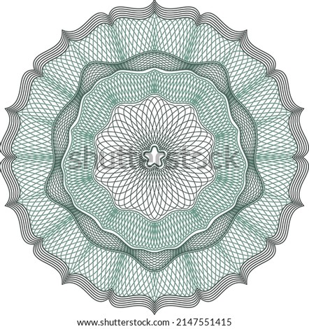 Guilloche elements for design diploma