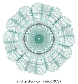 Guilloche elements for protection of documents and securities