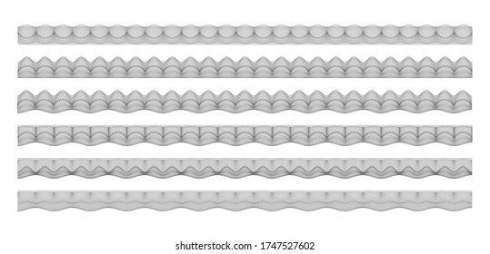 Guilloche frame, border, beautiful vector pattern