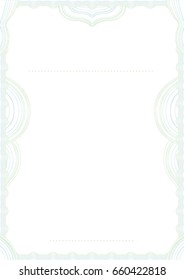 Guilloche frame with wood wavy elements with empty place for caption and text