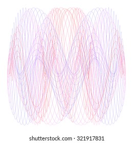 Guilloche Lissajous Element -  vector illustration