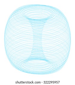 Guilloche Lissajous Element -  vector illustration