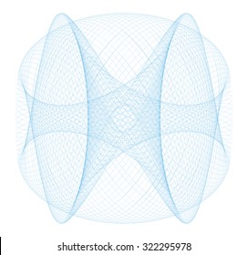 Guilloche Lissajous Element -  vector illustration