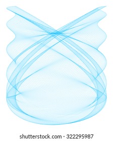 Guilloche Lissajous Element -  vector illustration