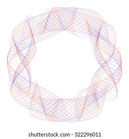 Guilloche Lissajous Element -  vector illustration