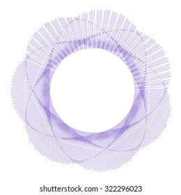 Guilloche Lissajous Element -  vector illustration