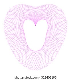 Guilloche Lissajous Element -  vector illustration