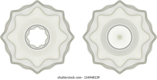 Guilloche pattern that is used in currency and diplomas