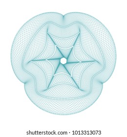 Guilloche pattern, vector