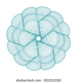 Guilloche pattern, vector