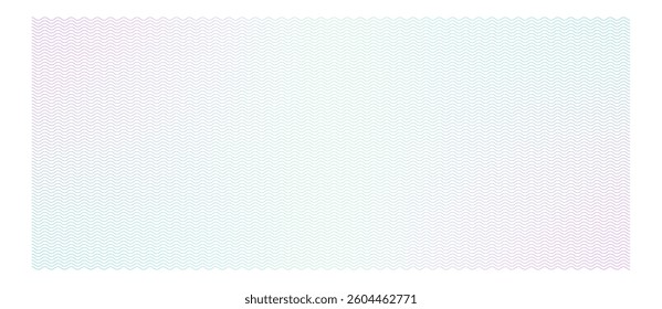 Guilloche pattern. Vector background with cheque watermark for certificate, diploma and currency design. Watercolor texture for chevrons in soft color for gift voucher, ticket, check, money, banknote