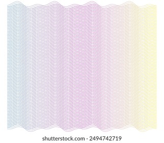 Guilloche. Protective layer for banknotes, diplomas and certificates template. For business Textile Design, Flowing Lines, Fashion, Home Decor, Interior. Polygonal lines.Patterns branding Frame border