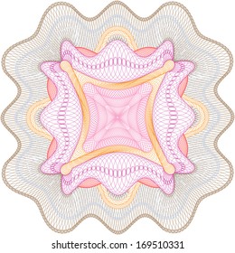 Guilloche rosette