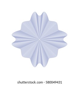Guilloche rosette element. Digital watermark for Security Papers. It can be used as a protective layer for certificate, voucher, banknote, play money design, currency, note, check, ticket, reward etc