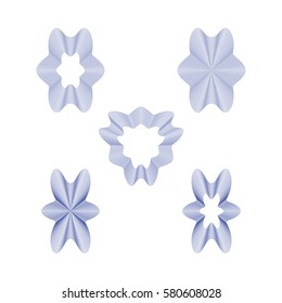 Guilloche rosette element. Digital watermark for Security Papers. It can be used as a protective layer for certificate, voucher, banknote, play money design, currency, note, check, ticket, reward etc