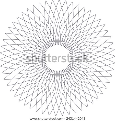 Guilloche rosette vector elements for diploma or certificate in vector