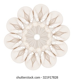 Guilloche Rosette -  vector illustration