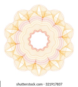 Guilloche Rosette -  vector illustration