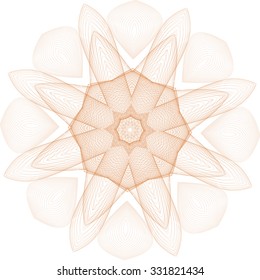 Guilloche Rosette -  vector illustration