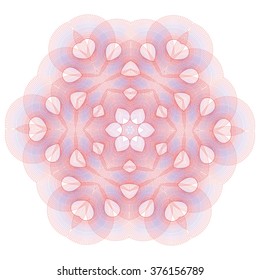 Guilloche Rosette  -  vector illustration