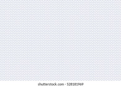 Guilloche seamless background. Monochrome guilloche texture with waves. Digital watermark for Security Papers, certificate, voucher, banknote, money design, currency, note, check, ticket, reward etc.