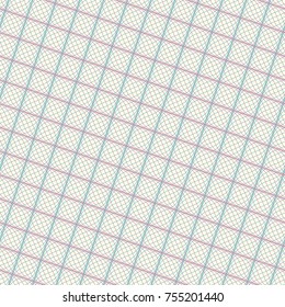 Guilloche seamless background. Background of wavy texture in guilloche style.