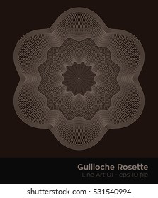 Guilloche Series of Rosettes, for all your valuable Stocks and Bonds designs that deserve security
