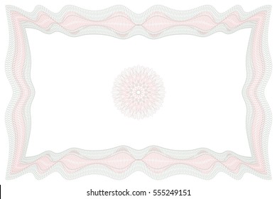 Guilloche square frame. Digital watermark for Security Papers. It can be used as a protective layer for certificate, voucher, banknote, play money design, currency, note, check, ticket, reward etc.
