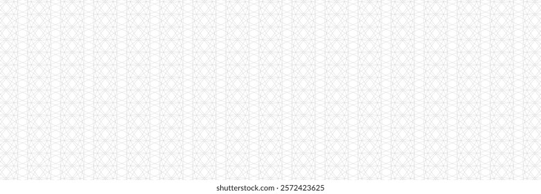 Guilloche vector background grid. Geometric lathe criss cross line pattern for document design, banknotes, cash, official check and diploma authenticity.