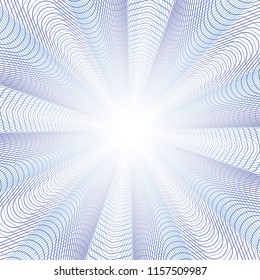 Guilloche vector background. Intersection of thin color wavy lines for backdrop, flyer, coupon, voucher, ticket, card design