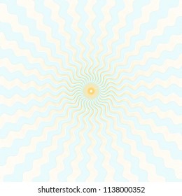 Guilloche vector radial background grid for diploma and certificate.. Moire ornament EPS 10