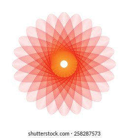 Guilloche - vector rosette, money design, certificate , currency, diploma / Spirograph vector