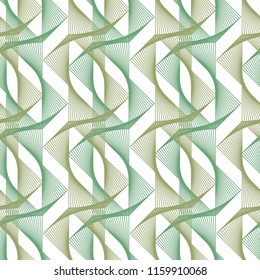 Guilloche vector seamless pattern. Color background with thin lines and optical blending effect