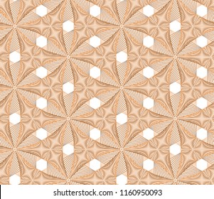 Guilloche vector seamless pattern. Color background with thin lines and optical blending effect