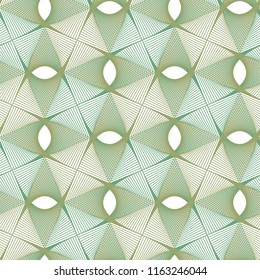 Guilloche vector seamless pattern. Color background with thin lines and optical blending effect