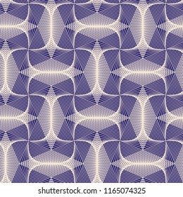 Guilloche vector seamless pattern. Color background with thin lines and optical blending effect