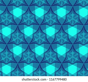 Guilloche vector seamless pattern. Color monochrome background with thin lines
